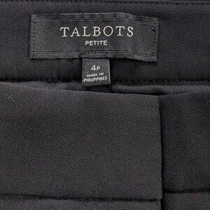Talbot's straight leg lined crepe trousers. Petite 4